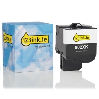 Toner High Capacity Black Lexmark 802XK (80C2XK0) (123ink) 80C2XK0C 037301