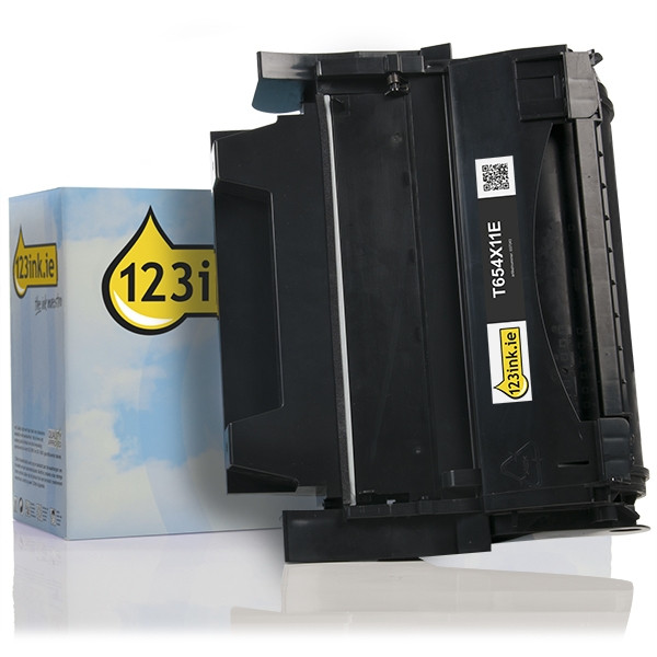 Toner High Capacity Lexmark T654X11E Black (123ink) T654X11EC 037043 - 1