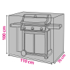 Κάλυμμα Ψησταριάς BBQ Toolland 110x70x100cm Πράσινο K170103012 - 1