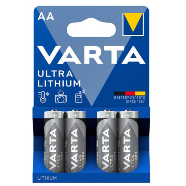 Μπαταρία Varta Lithium Ultra FR6 AA 4 τεμάχια AVA00143 Μπαταρία Varta Lithium Ultra FR6 AA 4 τεμάχια AVA00143 - 1