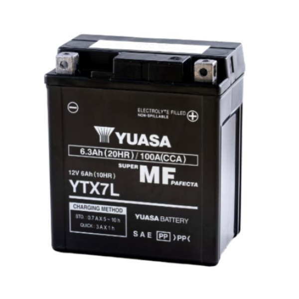 Μπαταρία Μοτοσικλέτας Yuasa AGM YTX7L / 102893 (12V, 6Ah, 100A) AYU00047 - 1