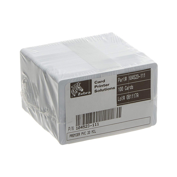 Zebra Κάρτες pvc Zebra 104523-111 λευκές (500 τεμάχια) 104523-111 141499 - 1