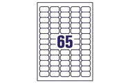 65 ανά φύλλο (38,1 x 21,2 mm)