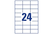 24 ανά φύλλο (64,6 x 33,8 mm)