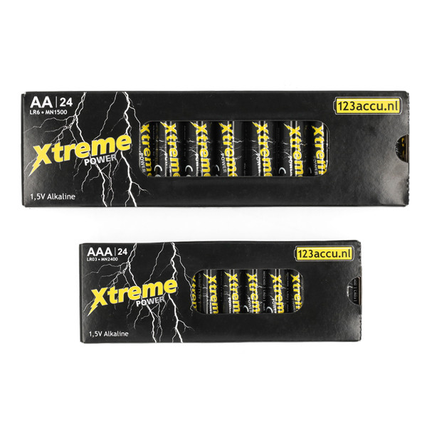 Μπαταρίες Xtreme Power AA + AAA (123ink) 2 x 24-pack
